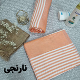 حوله یزدی نخی استخری سایز بزرگ 100 در 180 دور دوز و دارای رنگبندی صد در صد نخی برند رامش