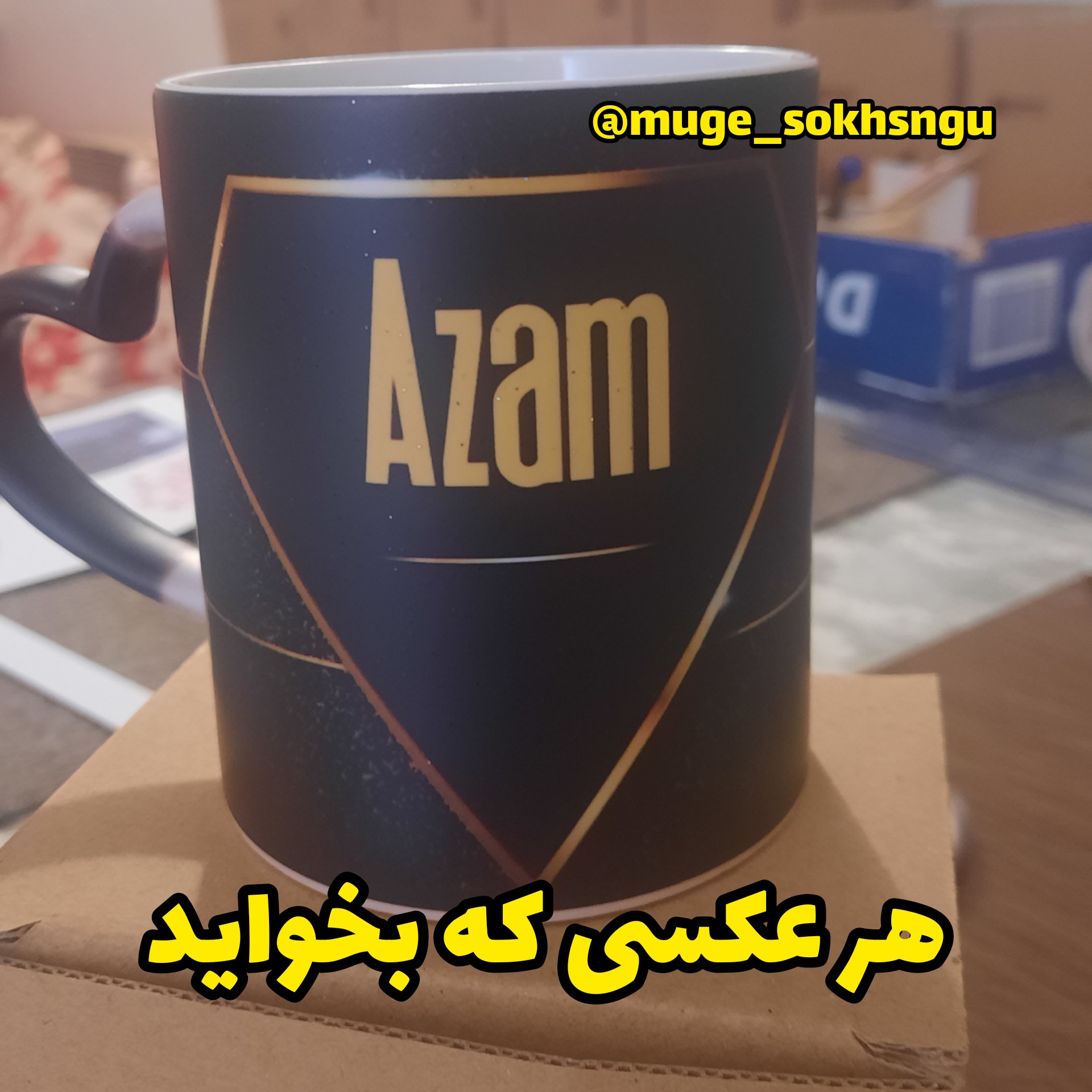 ماگ حرارتی اکلیلی قلبی ( با چاپ عکس دلخواه)