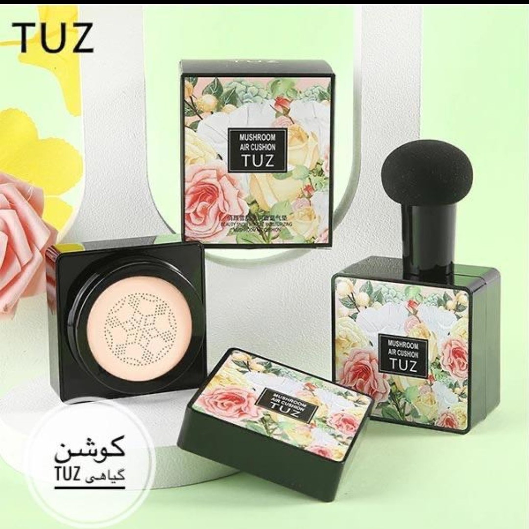 کوشن گیاهی توز Tuz شماره 2 پنکک مایع شماره طبیعی دو قابل استفاده به عنوان کرم پودر