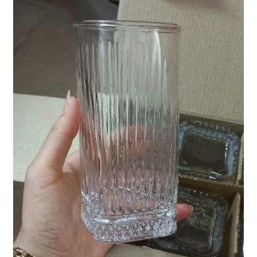 لیوان اسلو مربع لیوان شربت اسلو چهارگوش مربع طرح الیسا پاشاباغچه (دست 6 عددی)جنس درجه 1