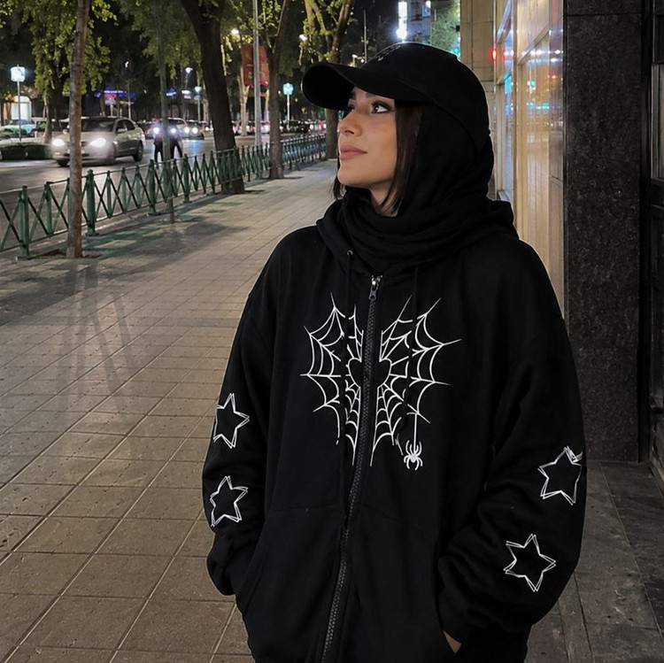 سویشرت داخل کرکدار پسرانه و دخترانه طرح قلب و عنکبوت - پارچه نانو و آنتی باکتریال