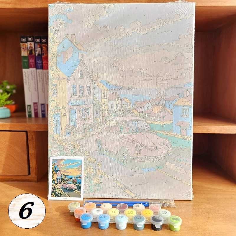 بوم نقاشی شماره دار سایز 30 در 40 سانتی متر