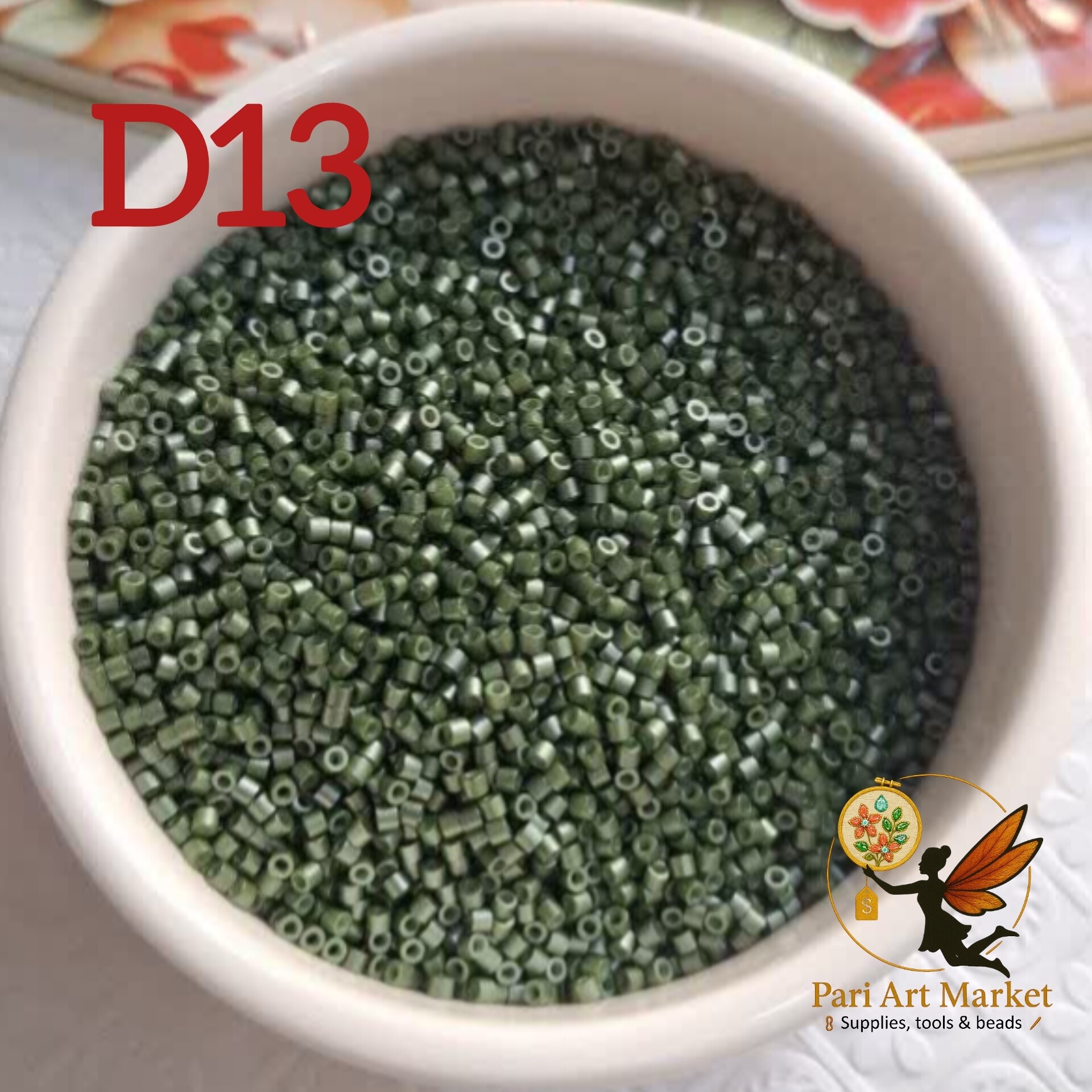 منجوق دلیکا (طرح میوکی) 28 رنگ - قیمت برای 5 گرم است