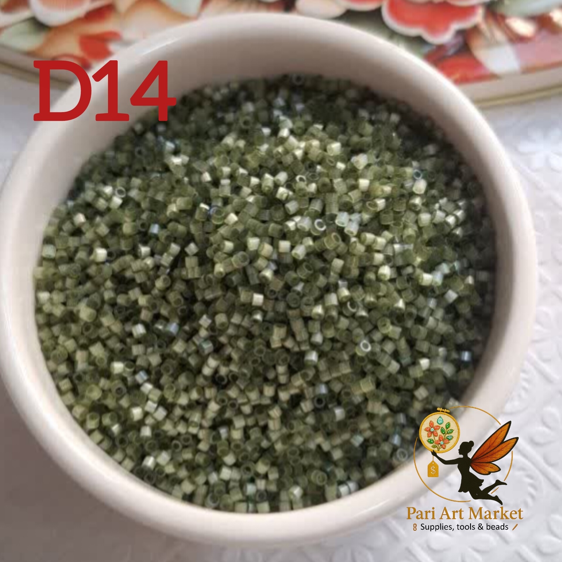 منجوق دلیکا (طرح میوکی) 28 رنگ - قیمت برای 5 گرم است