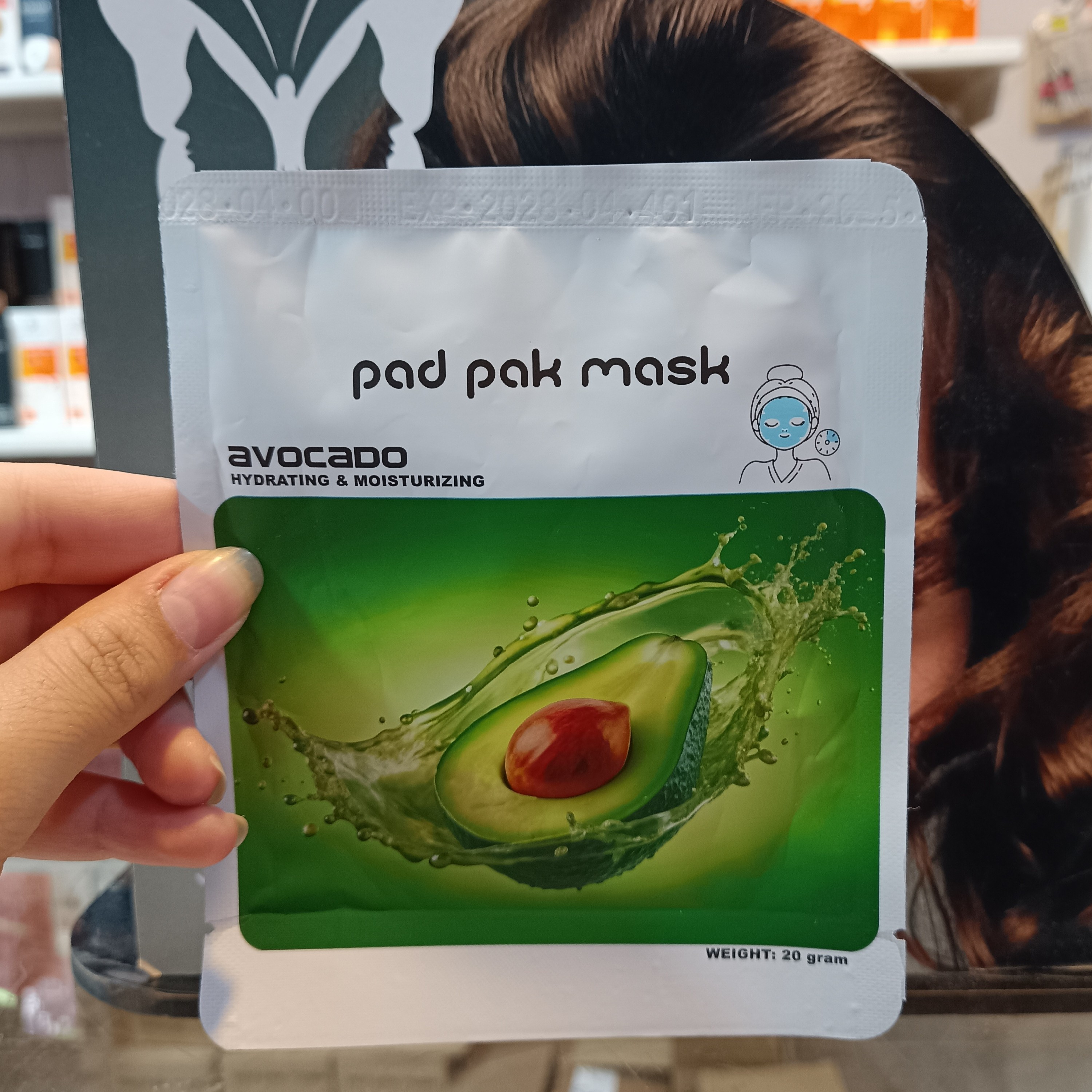 ماسک صورت ورقه ای پد پاک pad pak مدل آواکادو