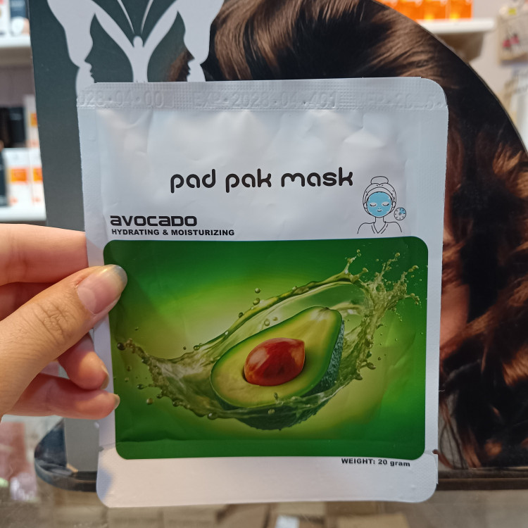 ماسک صورت ورقه ای پد پاک pad pak مدل آواکادو