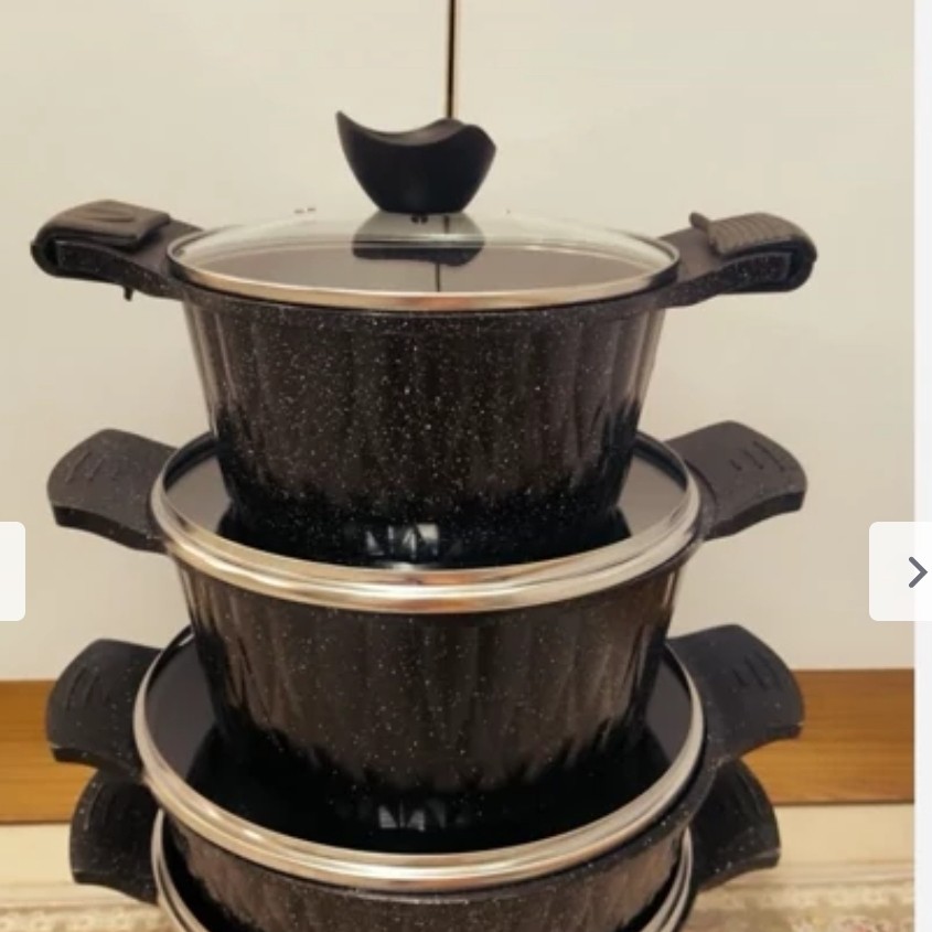 سرویس قابلمه چدن 10 پارچه گلدین لایف اصل