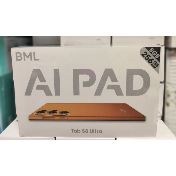 تبلت سیم کارت خور بی ام ال (BML) مدل AI PAD Tab S8 Ultra حافظه 256 گیگابایت رم 8 گیگ اندروید 14 پکیج کامل لوازم جانبی