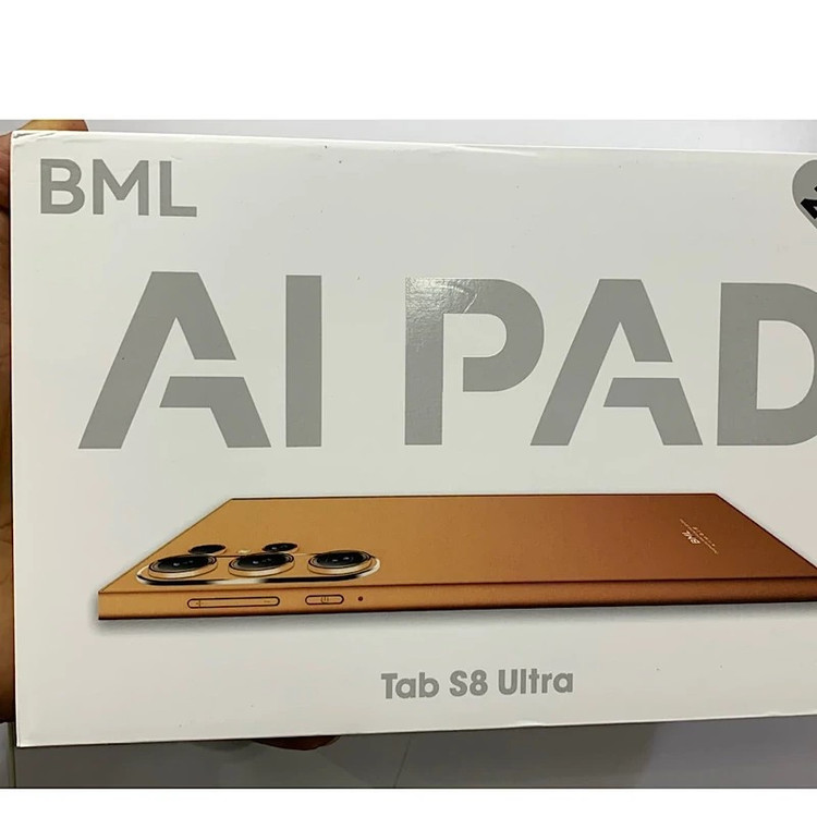 تبلت سیم کارت خور بی ام ال (BML) مدل AI PAD Tab S8 Ultra حافظه 256 گیگابایت رم 8 گیگ اندروید 14 پکیج کامل لوازم جانبی