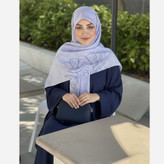 روسری نخی کاستوم طرح ندا قواره بزرگ ( 140)