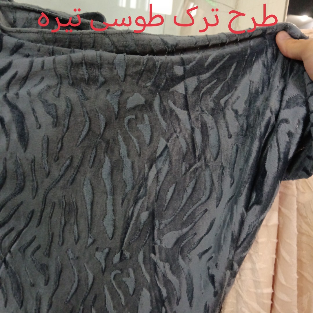 پارچه مخمل حبابی درجه یک (عرض 1.80 متر) - فوق العاده نرم، مناسب برای پتو، روی مبل و دستمال