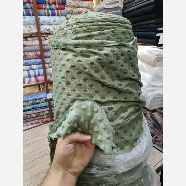 پارچه مخمل حبابی درجه یک (عرض 1.80 متر) - فوق العاده نرم، مناسب برای پتو، روی مبل و دستمال