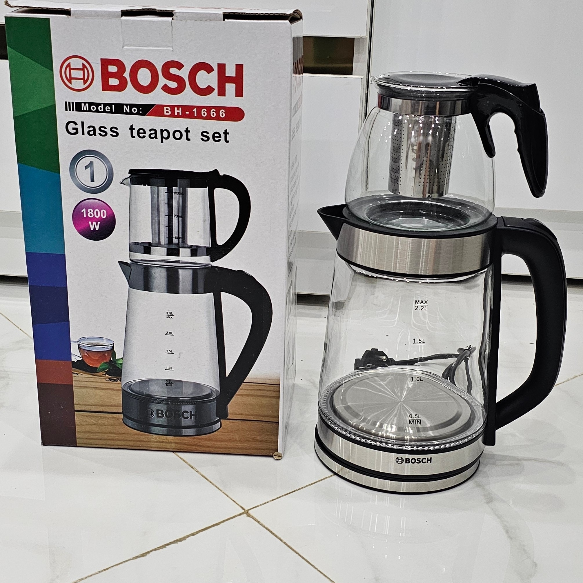 چای ساز بوش مدل روهمی دکمه ای 1800 وات