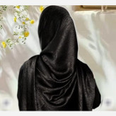 روسری کوپرا ابریشم واکسی مشکی قواره متوسط (شامل هدیه)