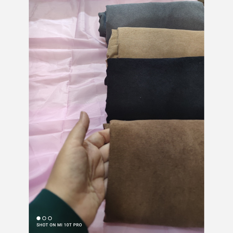 پارچه مخمل کبریتی ریز رنگبندی