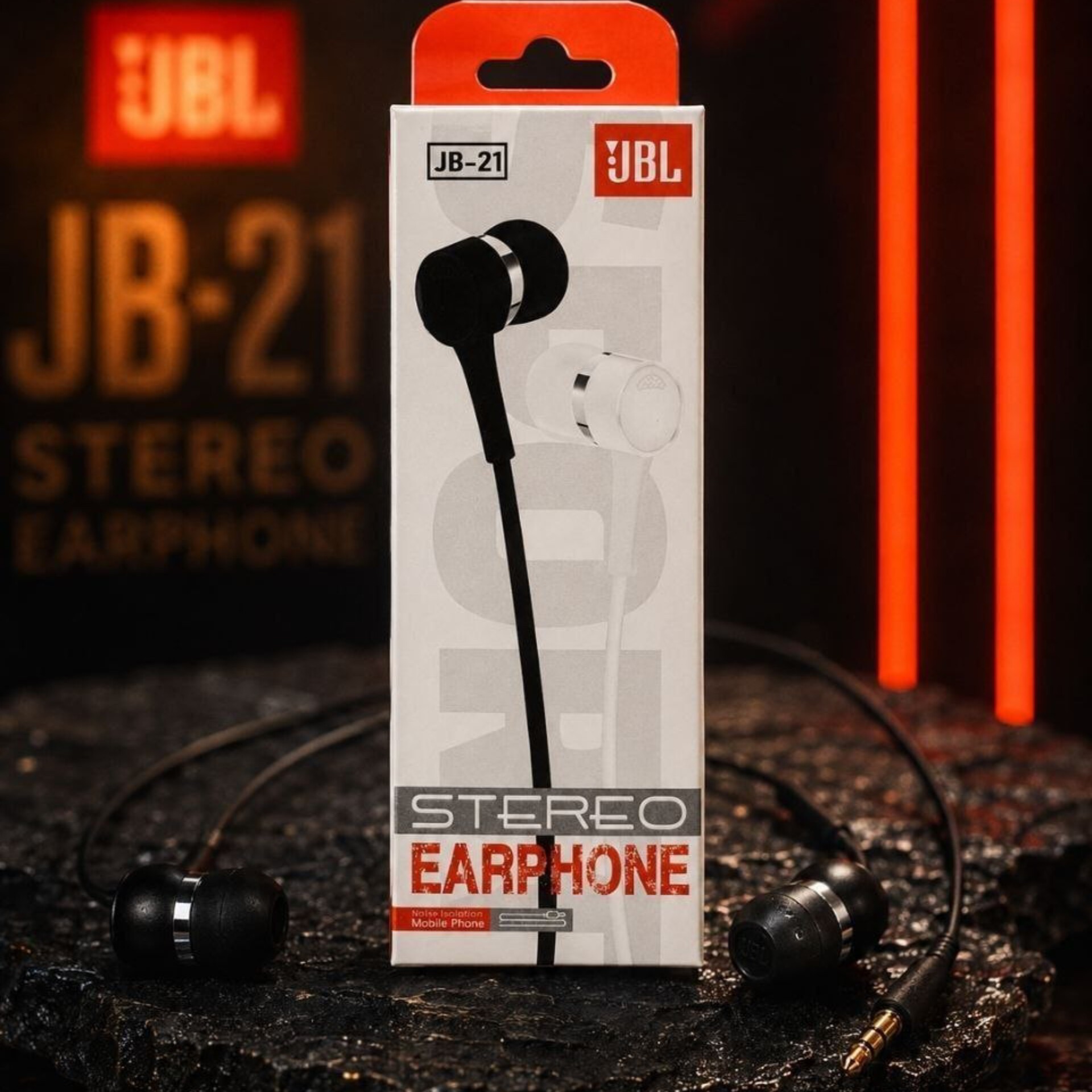هندزفری سیمی jbl مدل j-21 با روکش دولایه سیم کیفیت عالی