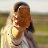 جاکارتی چرم طبیعی گاوی جاکارت دورزیپ چرم گاو دسترنگ