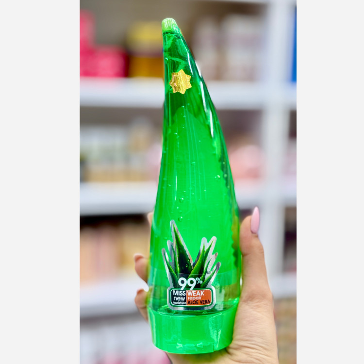 ژل آلوئه ورا ژل آبرسان شاخکی آلوئه ورا سایز بزرگ (آرایشی هوتران)ژل مرطوب کننده و ضد آفتاب سوختگی