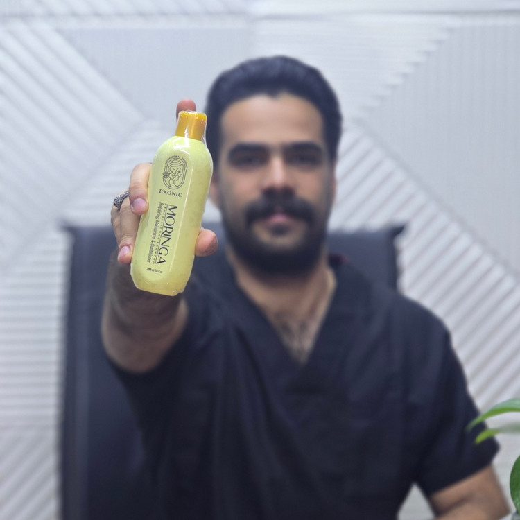شامپو مورینگا اصل مخصوص انواع مو حجم 300 میل