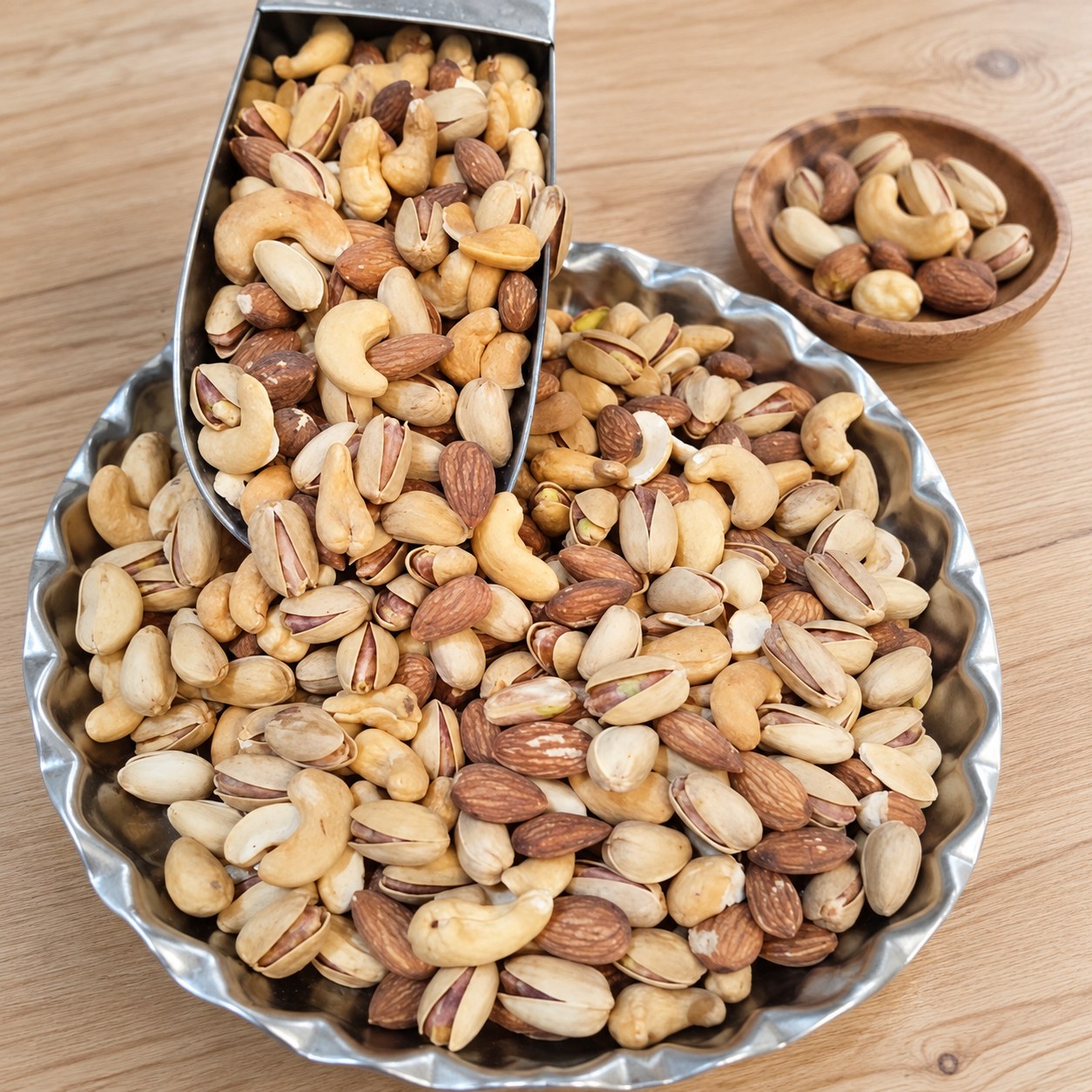 آجیل چهار مغز کم نمک 100 و 1000 گرمی