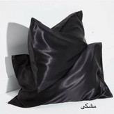 روبالشتی ساتن ابریشم ساده وارداتی مدل پاکتی تک عددی +اسکرانچی هدیه