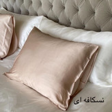 روبالشتی ساتن ابریشم ساده وارداتی مدل پاکتی تک عددی +اسکرانچی هدیه