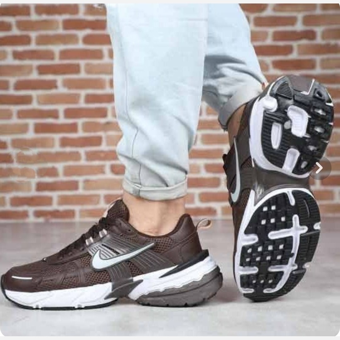 کتونی نایک وی تو کی قهوه ای مردانه زنانه ست Nike V2K