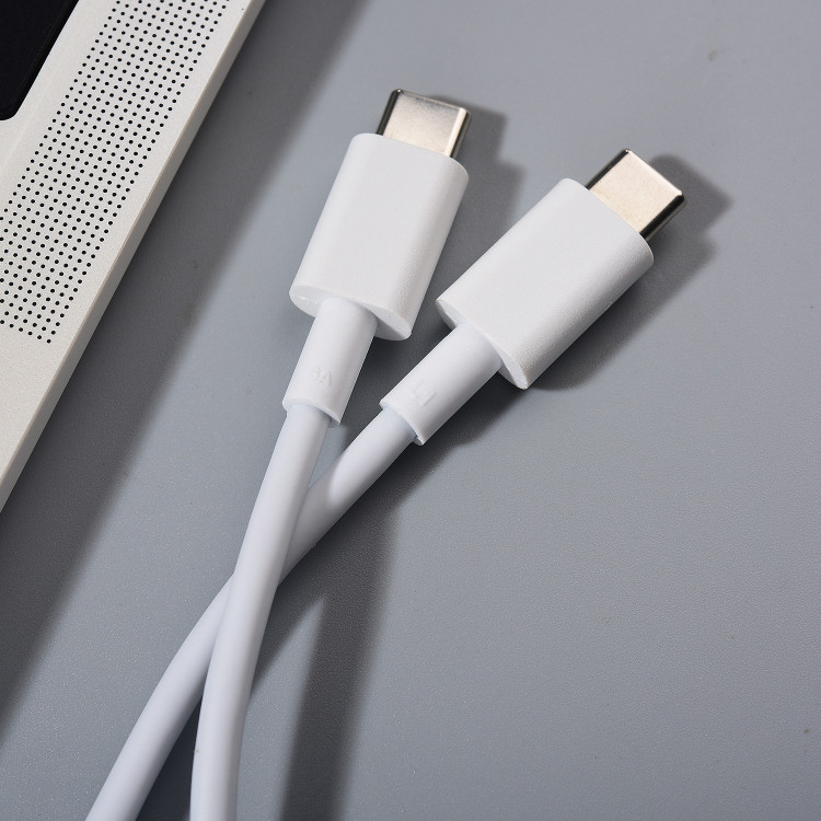 کابل شارژ اورجینال دو سر تایپ سی 6 آمپر توربو شارژ (ثانیه شمار)،سر سوکت نارنجی،با قابلیت انتقال اطلاعات،به طول یک متر