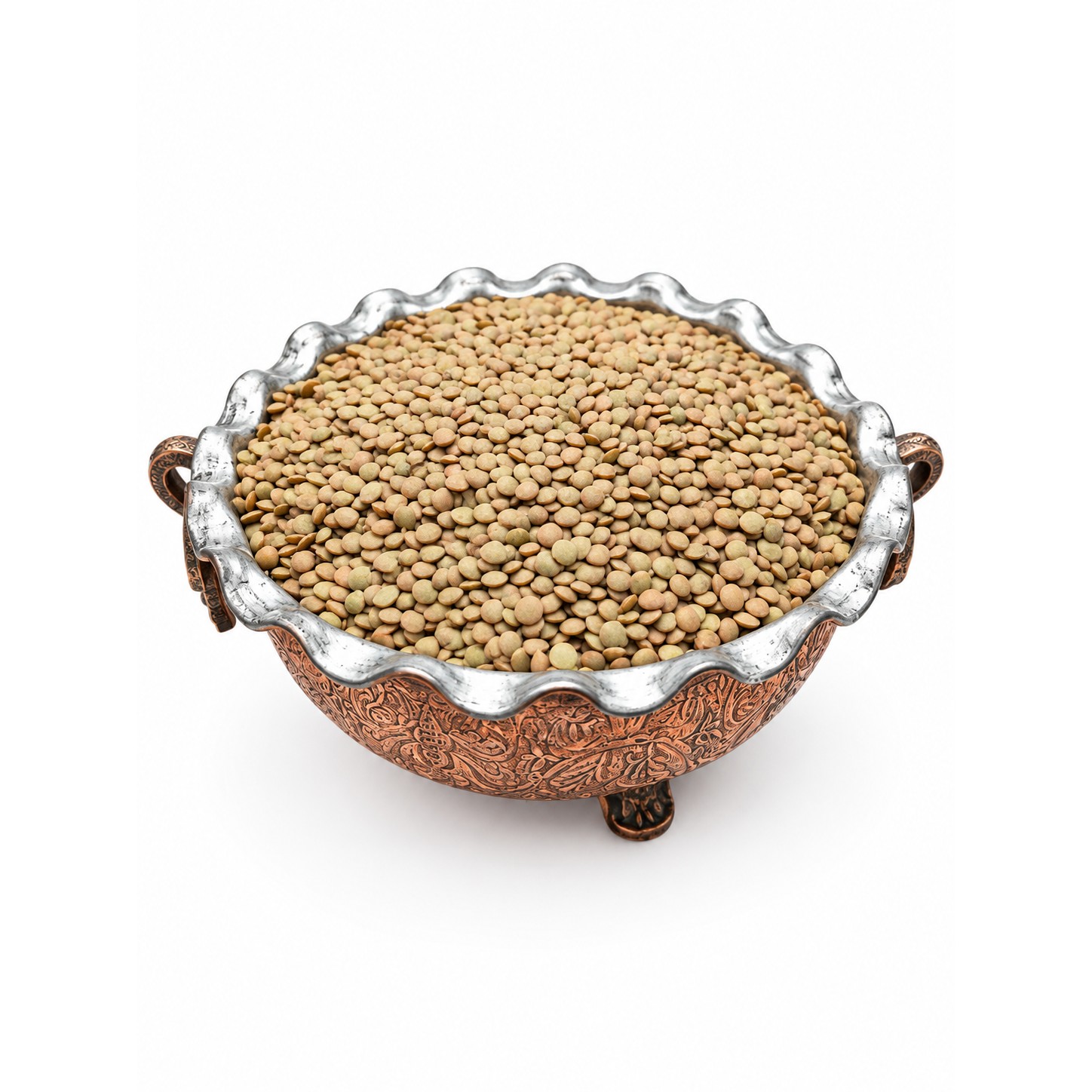 عدس درشت تمیز یک کیلوگرمی