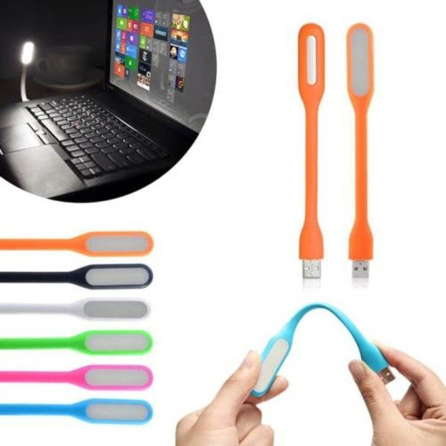 چراغ مطالعه LED یو اس بی (معروف به چراغ مسواکی) مدل Flexible USB Light،جنس بدنه از سیلیکون درجه یک (چراغ خواب)