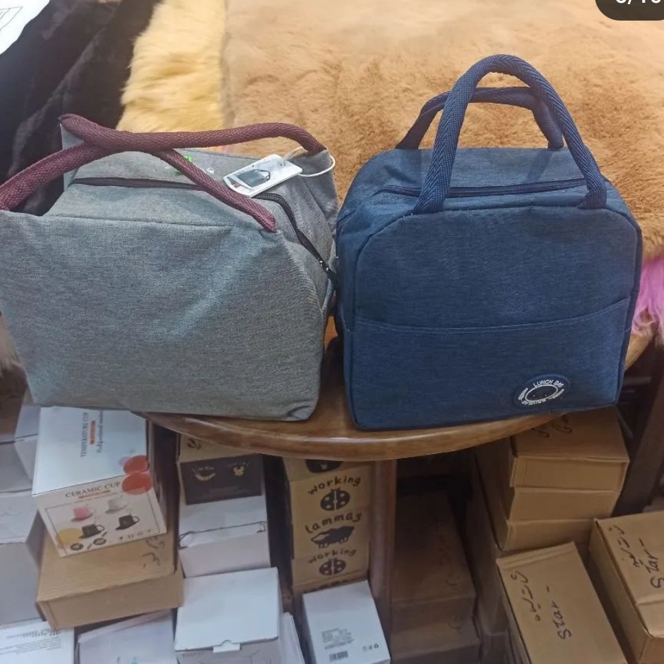 کیف مخصوص ظرف غذا عایق دار ساک ظرف غذا در دو رنگ کیف لانچ باکس کودک