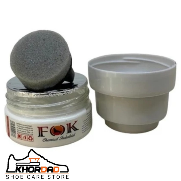 واکس سفید گچی کفش و کاپشن (fok) 60 گرم(مخصوص کفش های اسپرت سفید و لژ کفش های سفید)