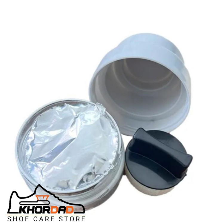 واکس سفید گچی کفش و کاپشن (fok) 60 گرم(مخصوص کفش های اسپرت سفید و لژ کفش های سفید)
