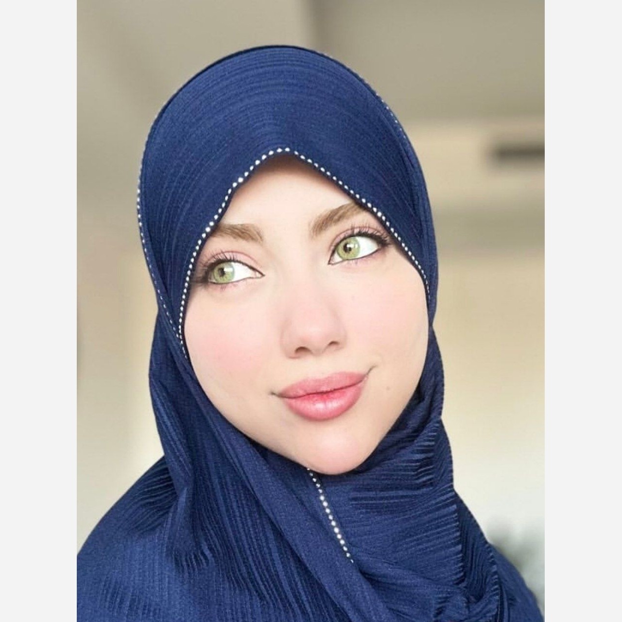 شال کشی کویتی نگین دار رنگ سرمه ای