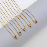 گردنبند حروف سه بعدی طلایی و نقره ای
