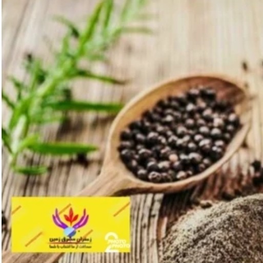 پودر فلفل سیاه اعلا 100 گرمی خالص برند مشرق زمین