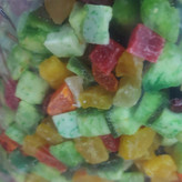 حبه میوه استوایی مخلوط طبیعی تازه و خوشمزه100گرمی