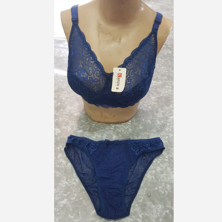 ست شورت و سوتین فنردار توری هارنس دار سایز 75 و 80 و 85 و 90