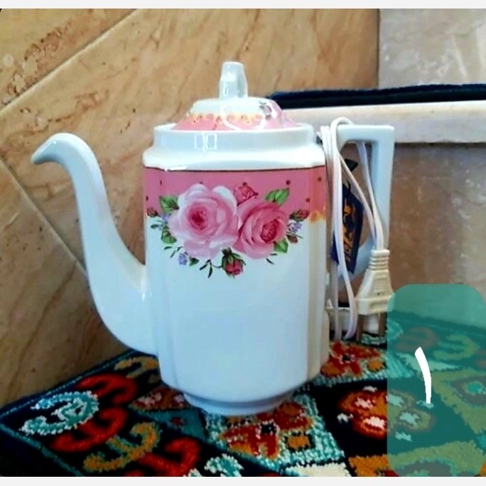 قوری برقی چینی لوکس و زیبا