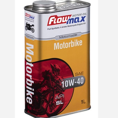 روغن موتور سیکلت فلومکس مدل Motorbike SAE 10W40 sl حجم 1 لیتر پلاستیکی
