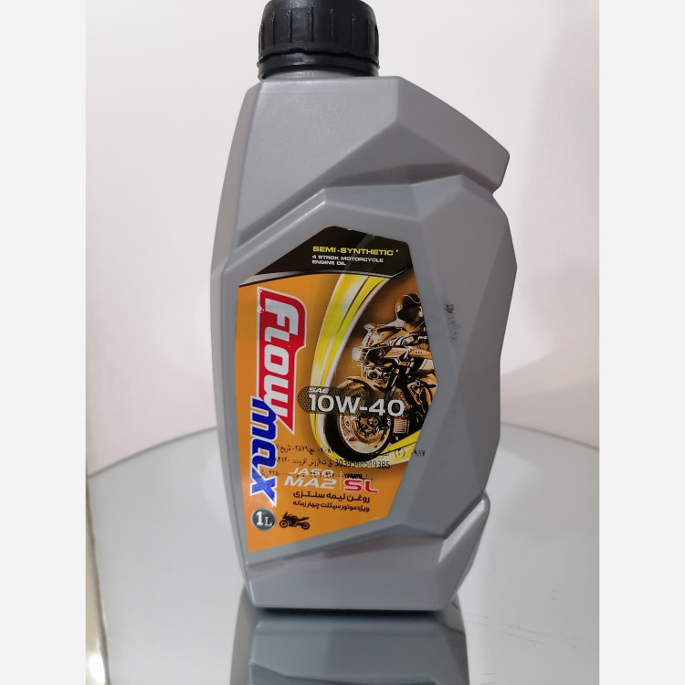 روغن موتور سیکلت فلومکس مدل Motorbike SAE 10W40 sl حجم 1 لیتر پلاستیکی