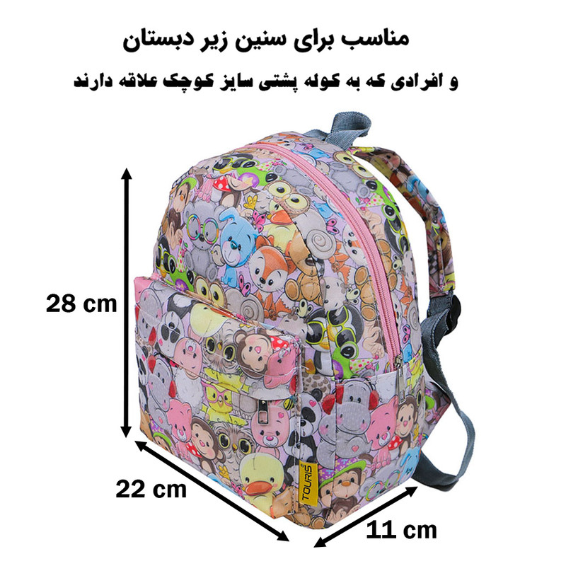 کوله پشتی توریث مدل AA-3565 به همراه جامدادی