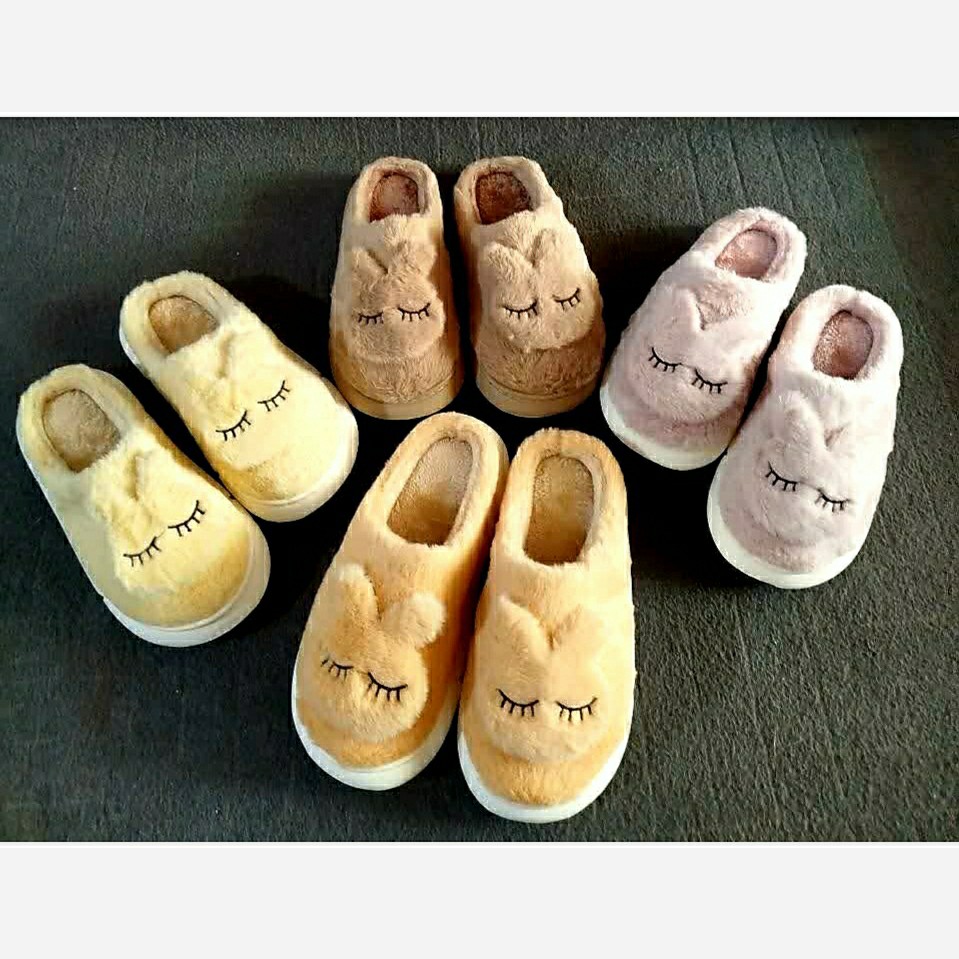 دمپایی روفرشی پولیشی مدل خرگوشی زنانه سایز 36 تا 41