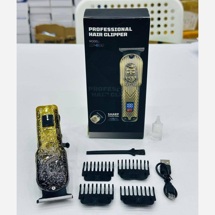 ماشین اصلاح ریش تراش حرفه ای Lt-809 آرایشگری - نمایشگر دار - تیغه سرامیکی - طراحی جذاب