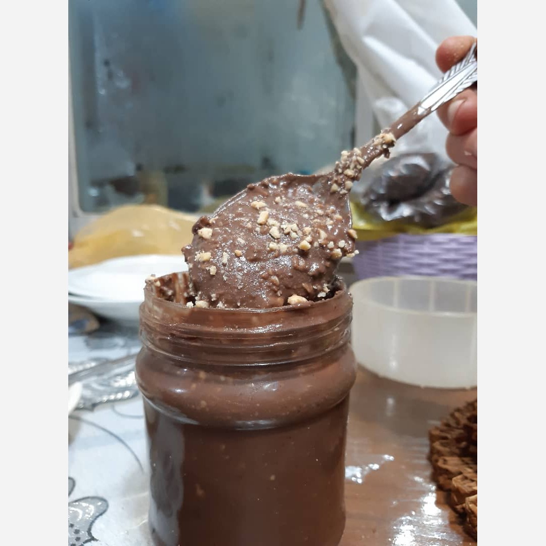 کره بادام زمینی وشکلاتی 400 گرمی