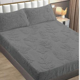 روتختی دونفره طرح گیس بافت(کاور تشک)(پس کرایه)