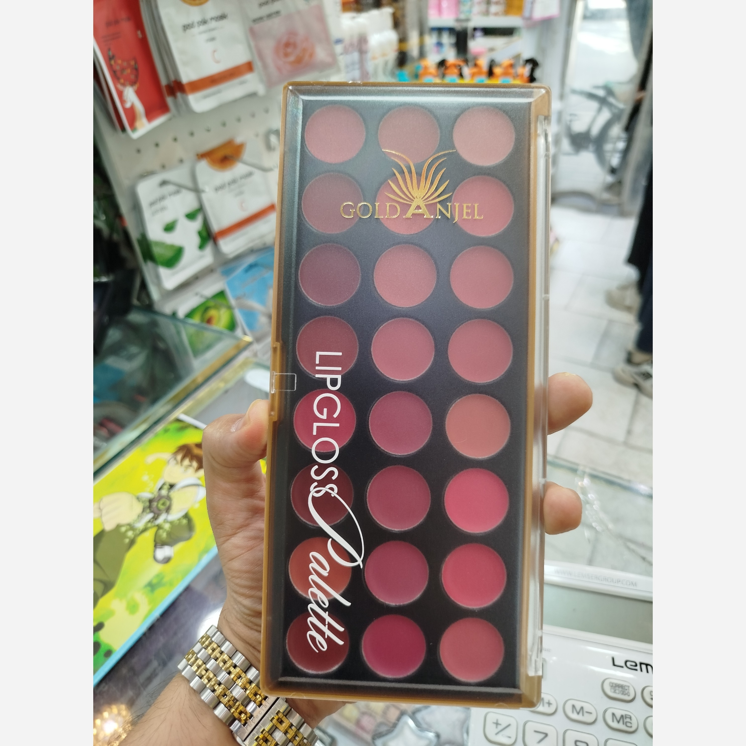 پالت رژلب 24 رنگ گلد آنجل