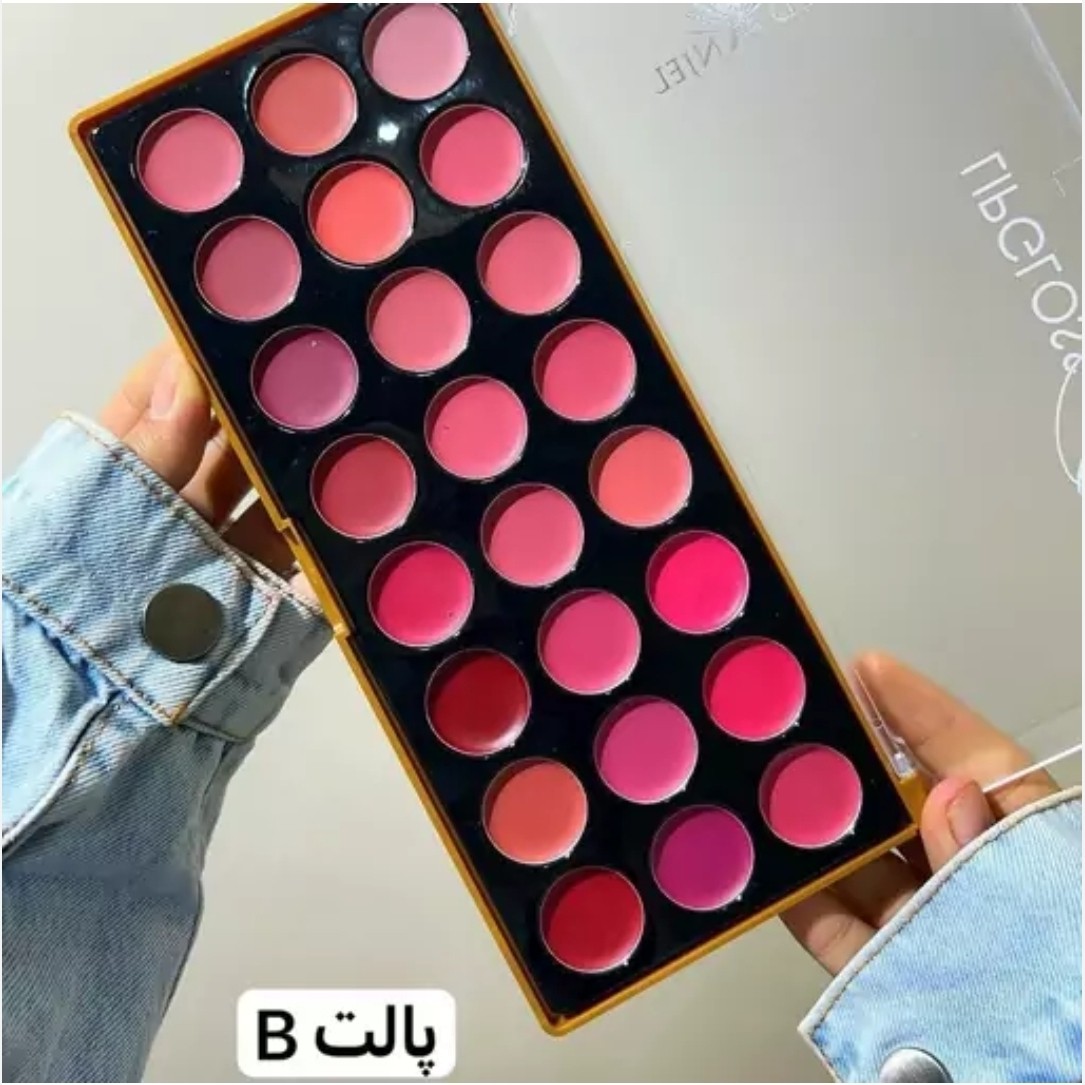 پالت رژلب 24 رنگ گلد آنجل