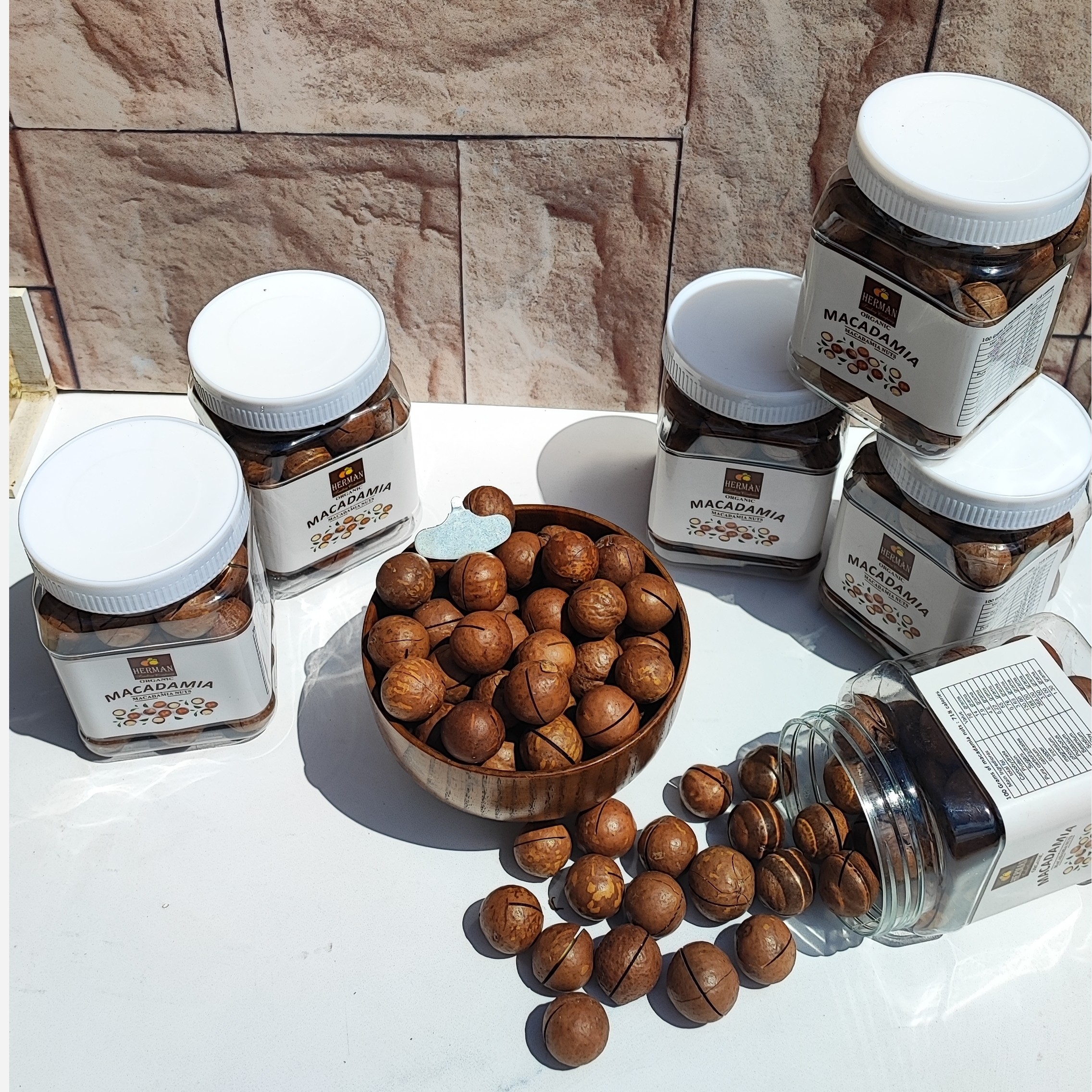 فندق استرالیایی ماکادمیا 6 کیلویی (12 بسته 500 گرمی) بسته پلمپ تولید امسال