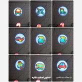 اسباب بازی پروژکتور چراغ قوه دار کودک عکس نور مناسب بازی در ترس از تاریکی فکری سرگرمی آموزشی شناخت میوه حیوانات ماشین